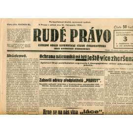 Rudé právo, ročník XI., číslo 270/1930 (1. republika, staré noviny) - 21.11.1930