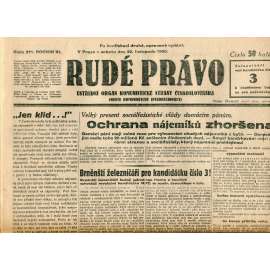 Rudé právo, ročník XI., číslo 271/1930 (1. republika, staré noviny) - 22.11.1930