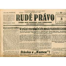 Rudé právo, ročník XI., číslo 272/1930 (1. republika, staré noviny) - 23.11.1930