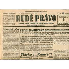 Rudé právo, ročník XI., číslo 272/1930 (1. republika, staré noviny) - 23.11.1930