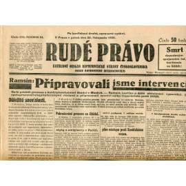 Rudé právo, ročník XI., číslo 276/1930 (1. republika, staré noviny) - 28.11.1930