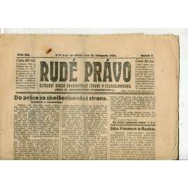 Rudé právo, ročník V., číslo 265/1924 (1. republika, staré noviny) - 12.11.1924