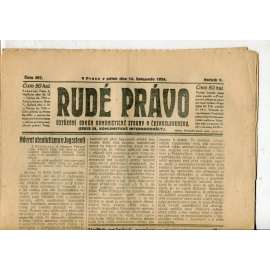 Rudé právo, ročník V., číslo 267/1924 (1. republika, staré noviny) - 14.11.1924