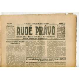 Rudé právo, ročník V., číslo 273/1924 (1. republika, staré noviny) - 21.11.1924 Rudé právo, ročník V., číslo 273/1924 (1. republika, staré noviny) - 21.11.1924