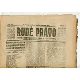 Rudé právo, ročník V., číslo 277/1924 (1. republika, staré noviny) - 26.11.1924 Rudé právo, ročník V., číslo 277/1924 (1. republika, staré noviny) - 26.11.1924