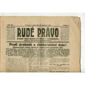 Rudé právo, ročník V., číslo 279/1924 (1. republika, staré noviny) - 28.11.1924