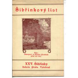 Šibřinkový list. XXV. Šibřinky Sokola -Praha-Vyšehrad. Ráz: Masopust ve Starém Podskalí před sto lety (1931)