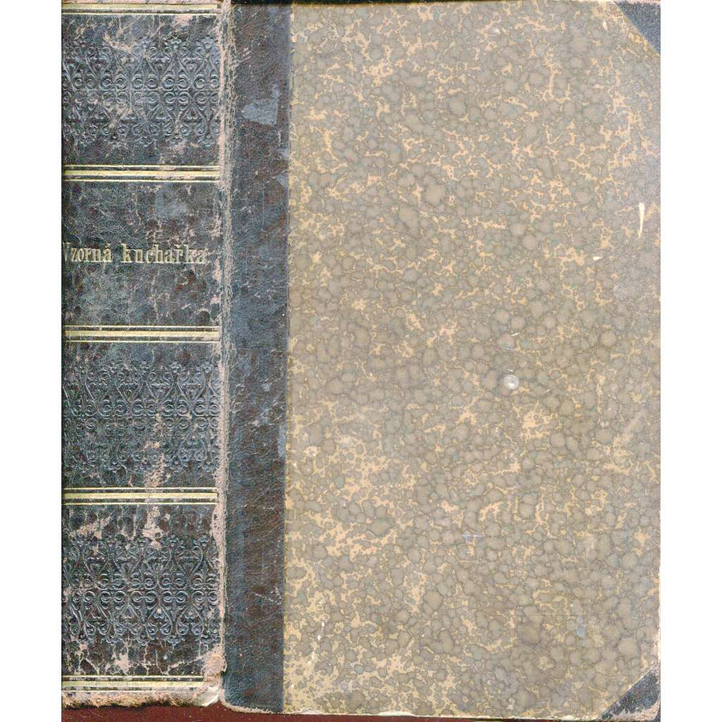 Velká vzorná kuchařka (vazba kůže - polokožená) - 1900 Velká vzorná kuchařka (vazba kůže - polokožená) - 1900