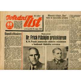 Polední list (25.8.1943) - staré noviny