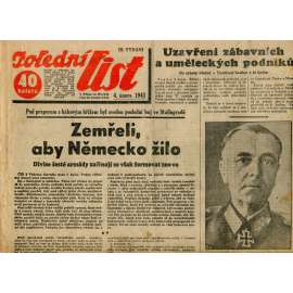 Polední list (4.2.1943) - staré noviny