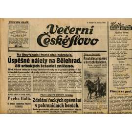 Večerní České slovo (8.4.1941) - staré noviny