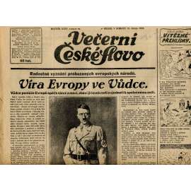 Večerní České slovo (18.4.1942) - staré noviny