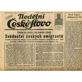 Nedělní České slovo (8.4.1945) - staré noviny
