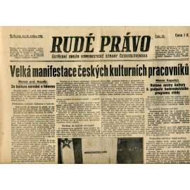 Rudé právo (31.5.1945) staré noviny, protektorát