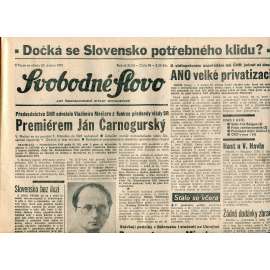 Svobodné slovo (24.4.1991) - staré noviny