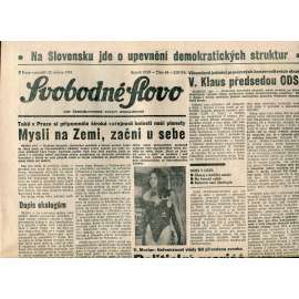Svobodné slovo (22.4.1991) - staré noviny