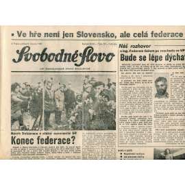 Svobodné slovo (8.3.1991) - staré noviny