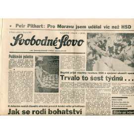 Svobodné slovo (1.3.1991) - staré noviny