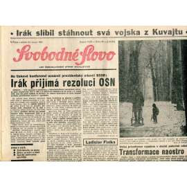 Svobodné slovo (23.2.1991) - staré noviny
