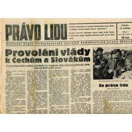 Právo lidu (12.5.1945) - staré noviny