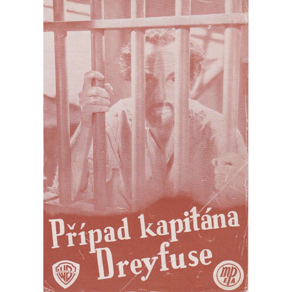 Případ kapitána Dreyfuse. Bio-program v obrazech. Filmový prospekt z kina. (režie William Dieterle,  hrají P. Muni, J. Schildkraut)