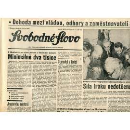Svobodné slovo (29.1.1991) - staré noviny
