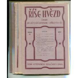 Říše hvězd, ročník VII., čísla 1-6/1926 (hvězdy, hvězdářství, astronomie) - časopis