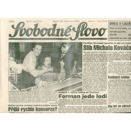 Svobodné slovo (3.3.1993) - staré noviny