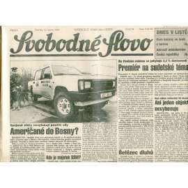 Svobodné slovo (11.2.1993) - staré noviny Svobodné slovo (11.2.1993) - staré noviny
