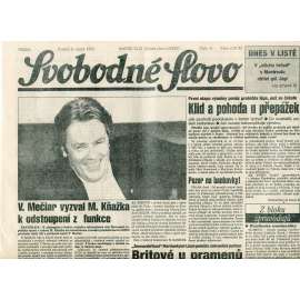 Svobodné slovo (8.2.1993) - staré noviny