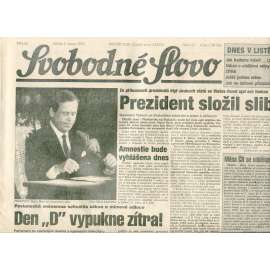 Svobodné slovo (3.2.1993) - staré noviny
