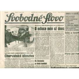 Svobodné slovo (2.2.1993) - staré noviny