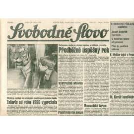 Svobodné slovo (29.1.1993) - staré noviny