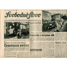 Svobodné slovo (23.12.1989) - staré noviny