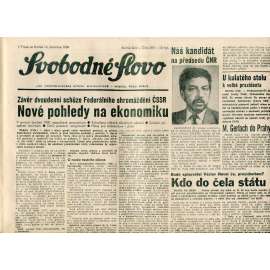 Svobodné slovo (14.12.1989) - staré noviny