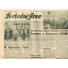 Svobodné slovo (30.11.1989) - staré noviny