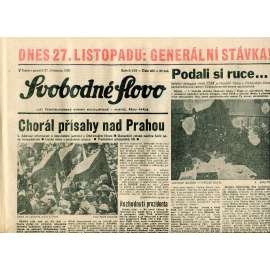 Svobodné slovo (27.11.1989) - staré noviny