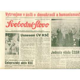 Svobodné slovo (26.11.1989) - staré noviny