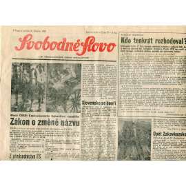 Svobodné slovo (31.3.1990) - staré noviny