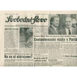 Svobodné slovo (20.3.1990) - staré noviny