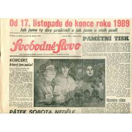 Svobodné slovo (18.3.1990) - staré noviny