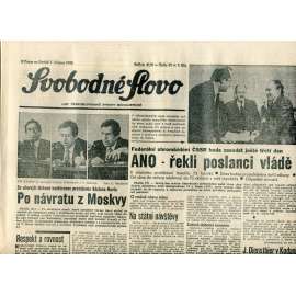 Svobodné slovo (1.3.1990) - staré noviny