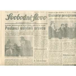 Svobodné slovo (28.2.1990) - staré noviny