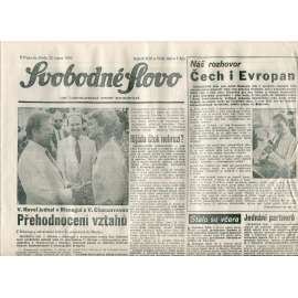 Svobodné slovo (15.8.1990) - staré noviny