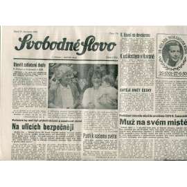 Svobodné slovo (31.7.1990) - staré noviny
