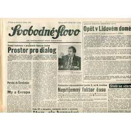 Svobodné slovo (3.5.1990) - staré noviny