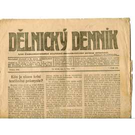 Dělnický denník, 1.10.1919 (1. republika, staré noviny) - Dělnický deník