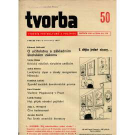 Tvorba, ročník XVI., číslo 50/1947 (10.12.1947) - Týdeník pro kulturu a politiku (časopis, noviny)
