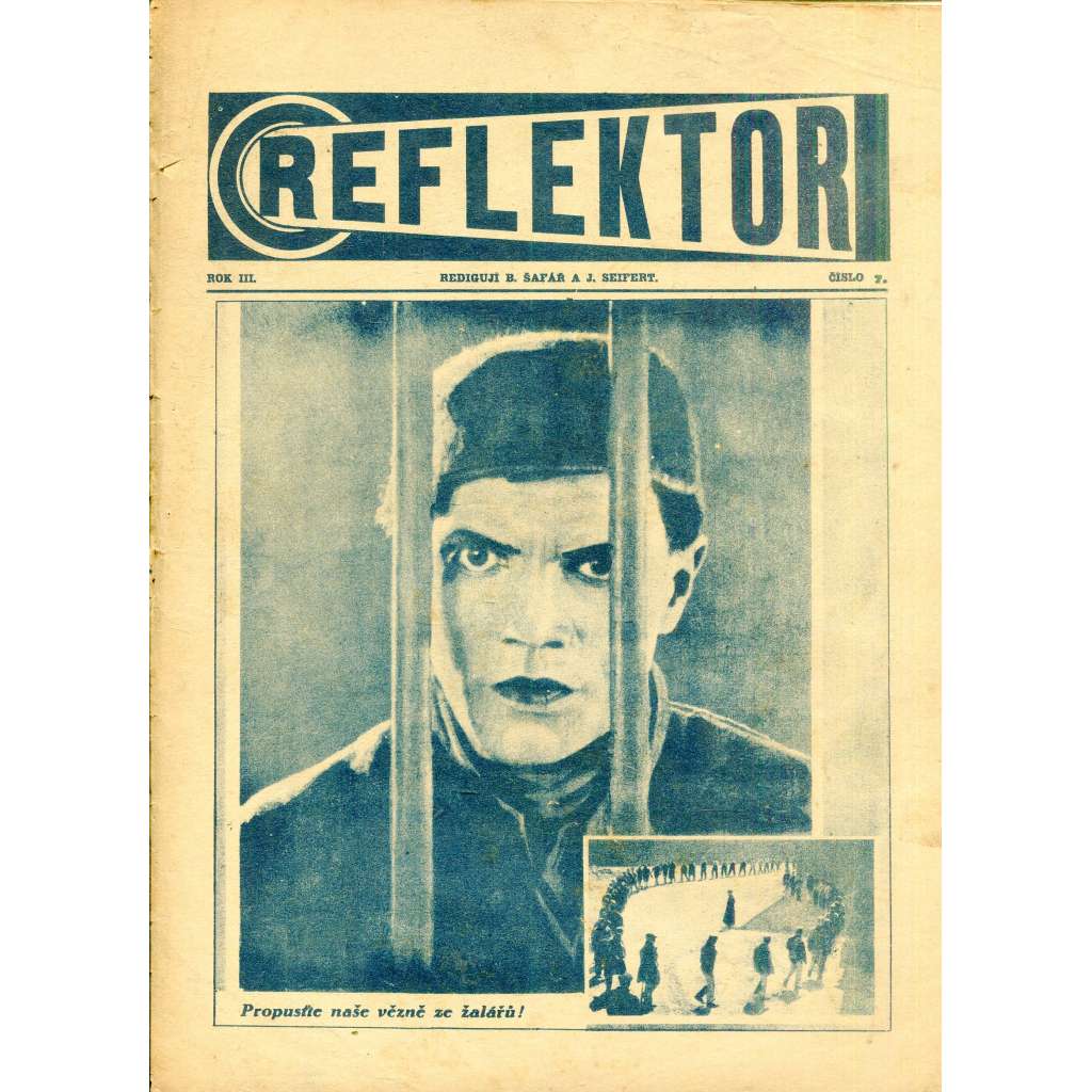 Reflektor, ročník III., číslo 7 (časopis, noviny, 1. republika)