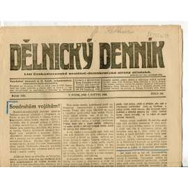 Dělnický denník (7.5.1920) 1. republika, staré noviny